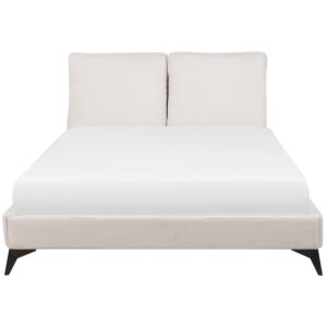 wohnli-moebel-suche-800000504070-1 POLSTERBETT 160/200cm Helles Beige Melle Textil Beliani Möbel > Betten > Polsterbetten Beige