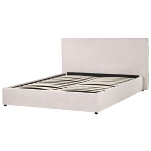 wohnli-moebel-suche-800000504072-1 POLSTERBETT 160/200cm Cremeweiß Lavaur Textil Beliani Möbel > Betten > Polsterbetten Weiß