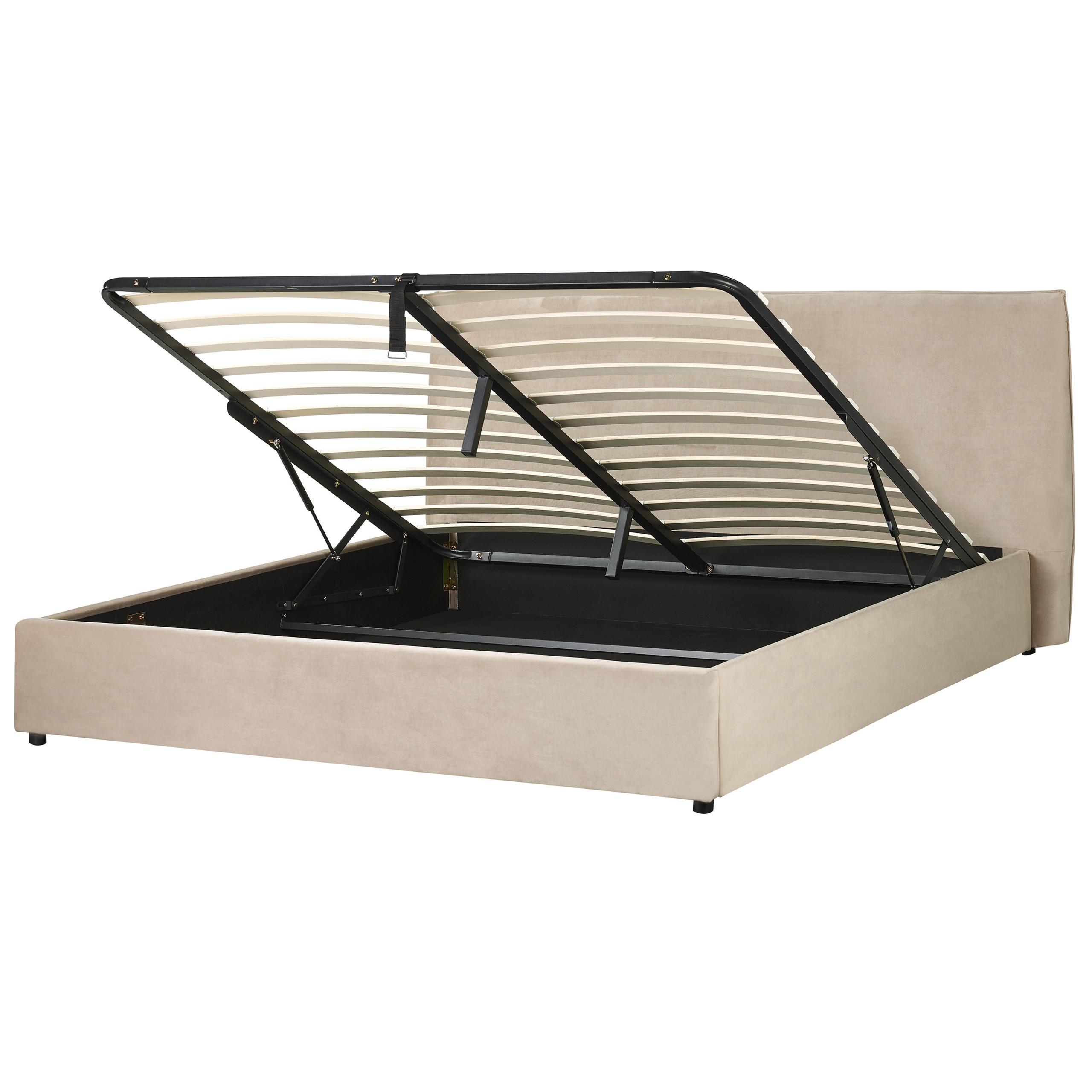 wohnli-moebel-suche-800000504078 Wohnli Möbelsuche - POLSTERBETT 180/200cm Taupe Lavaur