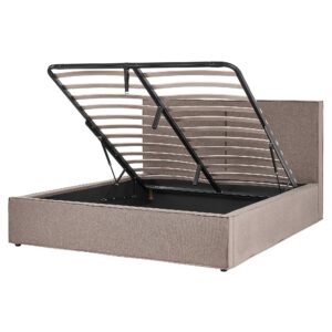 wohnli-moebel-suche-800000504080 Wohnli Möbelsuche - POLSTERBETT 160/200cm Taupe Moissac
