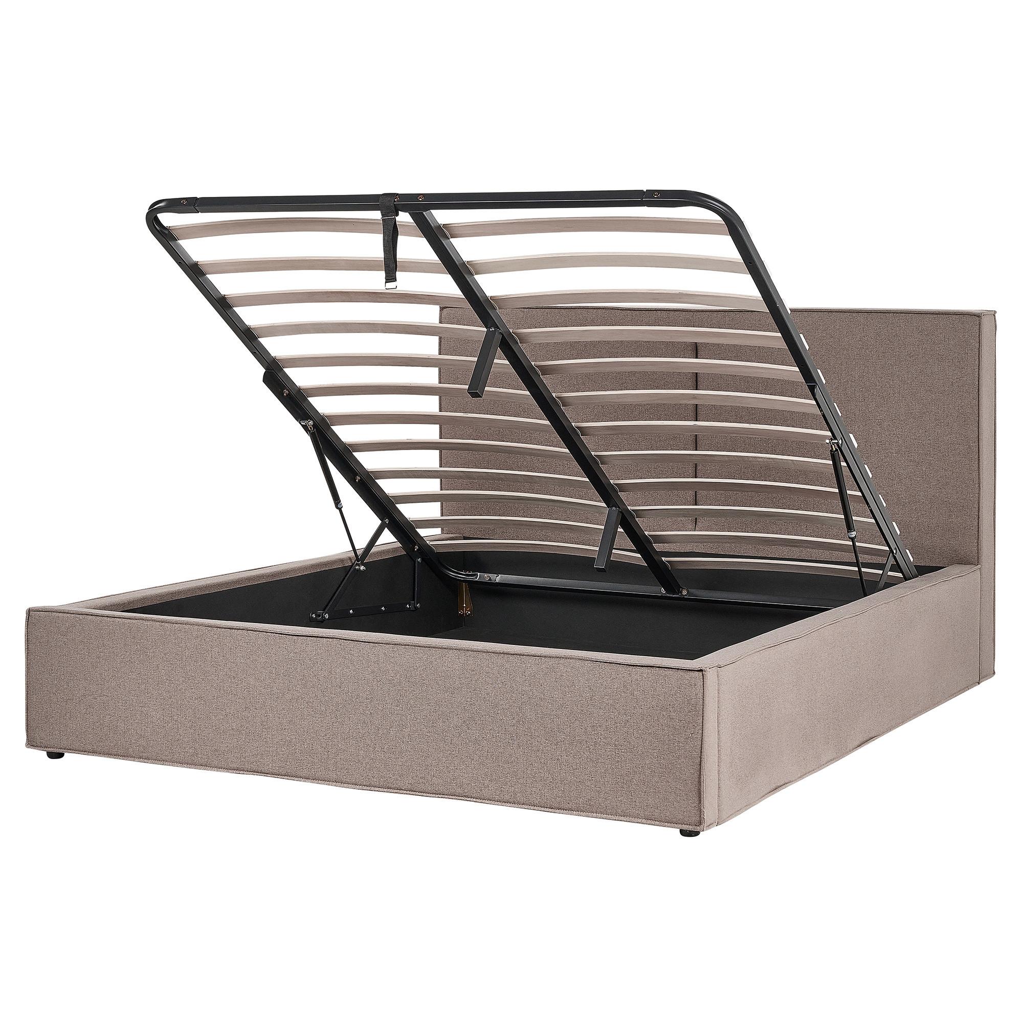 Wohnli Möbelsuche - POLSTERBETT 160/200cm Taupe Moissac
