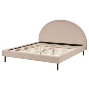 wohnli-moebel-suche-800000504085-1 POLSTERBETT 160/200cm Beige Margut Textil Beliani Möbel > Betten > Polsterbetten Beige