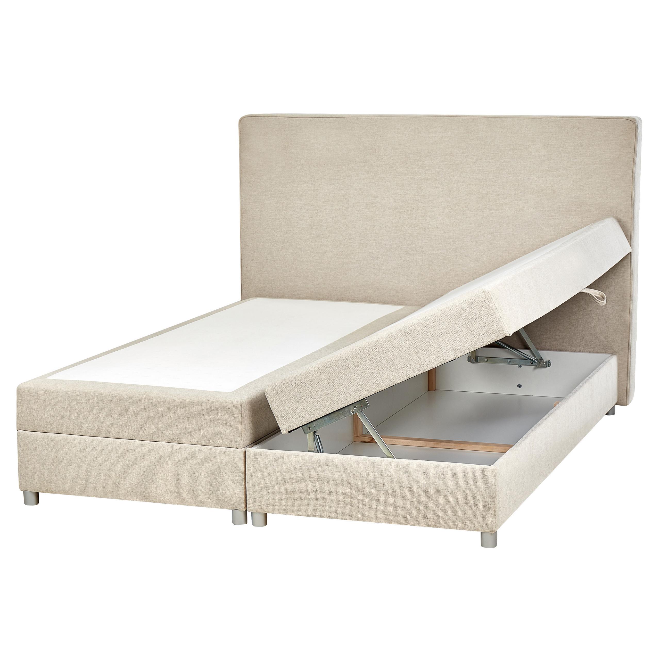 Wohnli Möbelsuche - BOXSPRINGBETT 160/200cm Helles Beige Minister