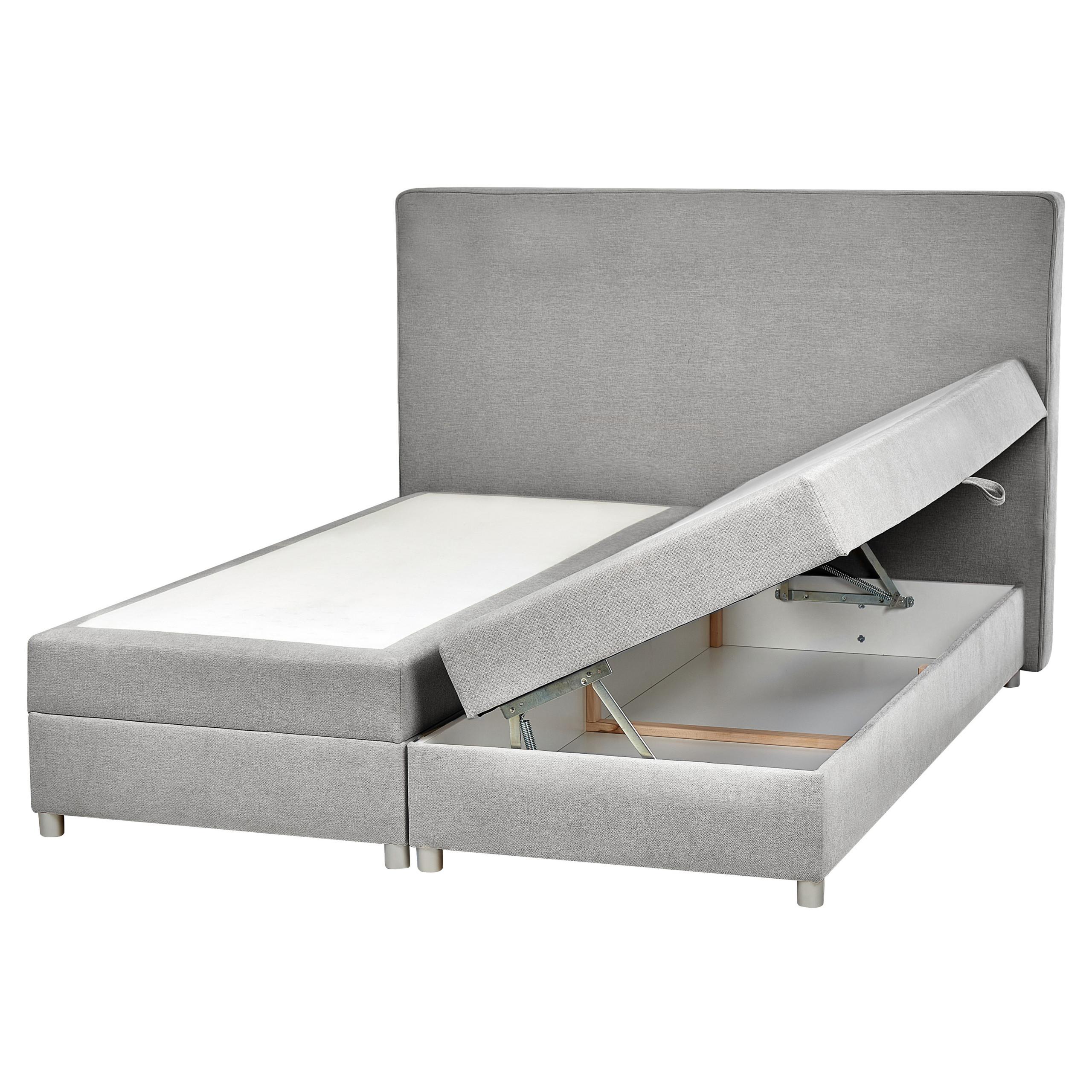 Wohnli Möbelsuche - BOXSPRINGBETT 160/200cm Hellgrau Minister