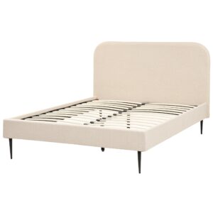 wohnli-moebel-suche-800000504152-1 POLSTERBETT 140/200cm Helles Beige Flayat Textil Beliani Möbel > Betten > Polsterbetten Beige