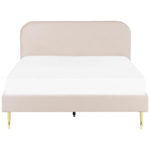wohnli-moebel-suche-800000504162-1 POLSTERBETT 180/200cm Helles Beige Flayat Textil Beliani Möbel > Betten > Polsterbetten Beige