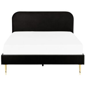 wohnli-moebel-suche-800000504172-1 POLSTERBETT 160/200cm Schwarz Flayat Textil Beliani Möbel > Betten > Polsterbetten Schwarz