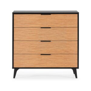 wohnli-moebel-suche-800000504543-1 KOMMODE Denis 80/80/40 Schwarz/Holzfarbe Holzwerkstoff Möbel > Kommoden & Schubladenschränke > Kommoden Schwarz