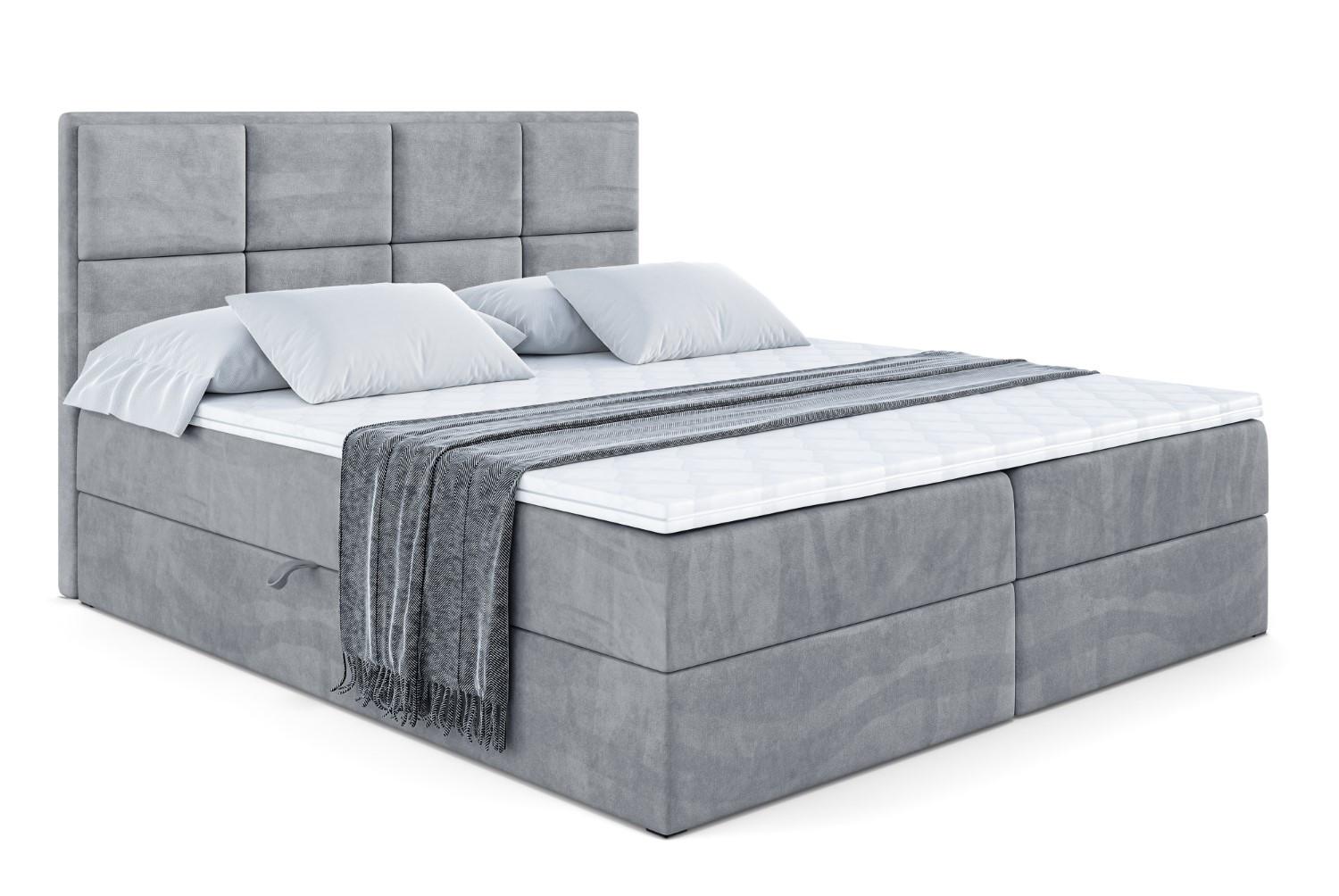 wohnli-moebel-suche-800000504625 Wohnli Möbelsuche - BOXBETT mit Matratze H3 und Lattenrost - NOVA - 140x200 Grau