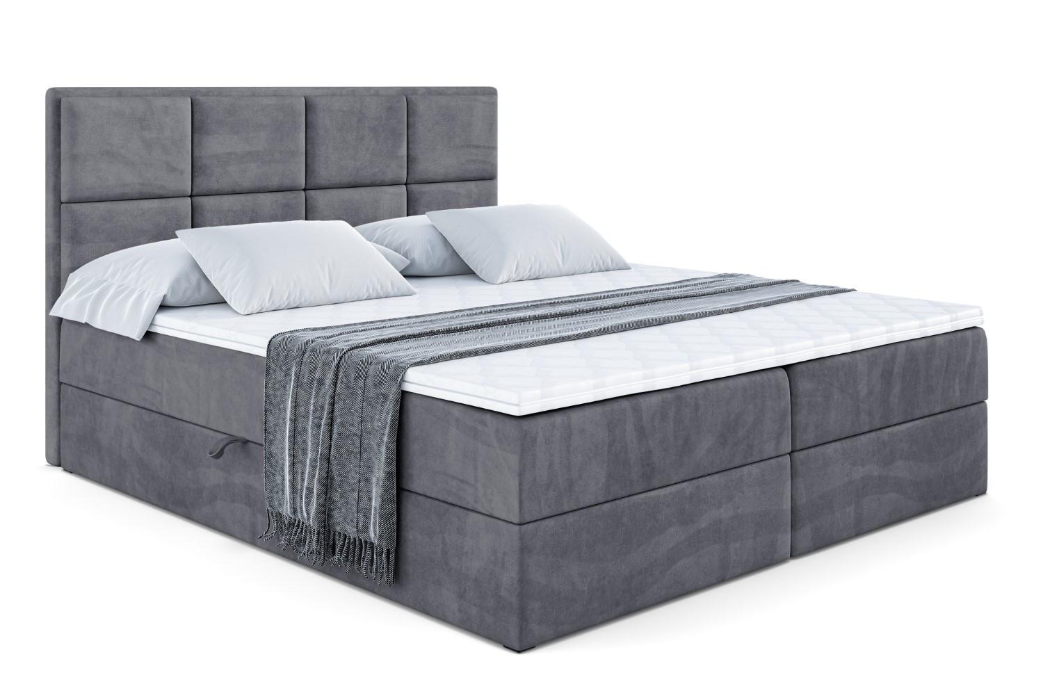 wohnli-moebel-suche-800000504682 Wohnli Möbelsuche - BOXBETT mit Matratze H3 und Lattenrost - NOVA - 140x200 Dunkelgrau
