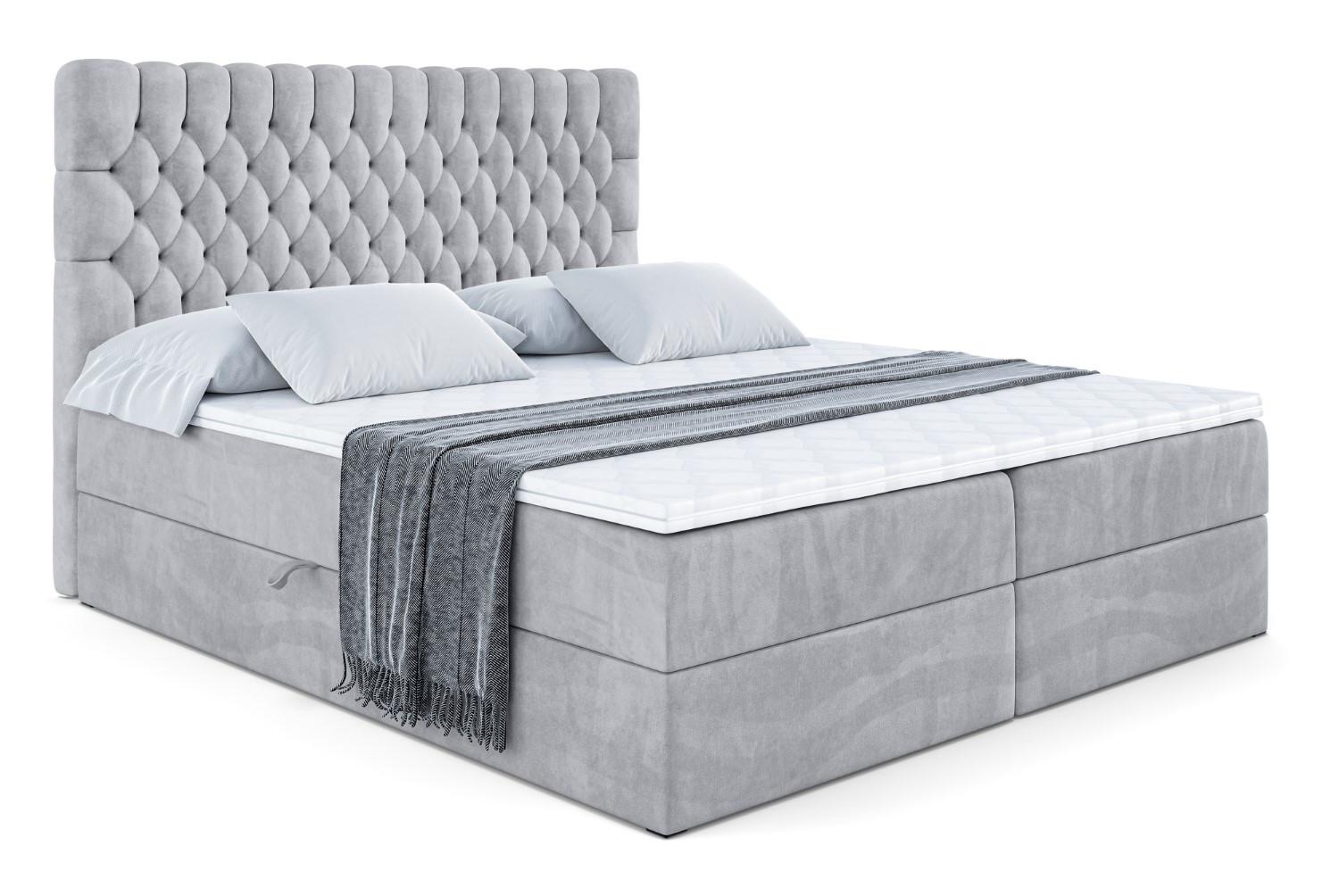 wohnli-moebel-suche-800000504757 Wohnli Möbelsuche - BOXBETT mit Matratze H3 und Lattenrost - SERENE - 120x200 Grau