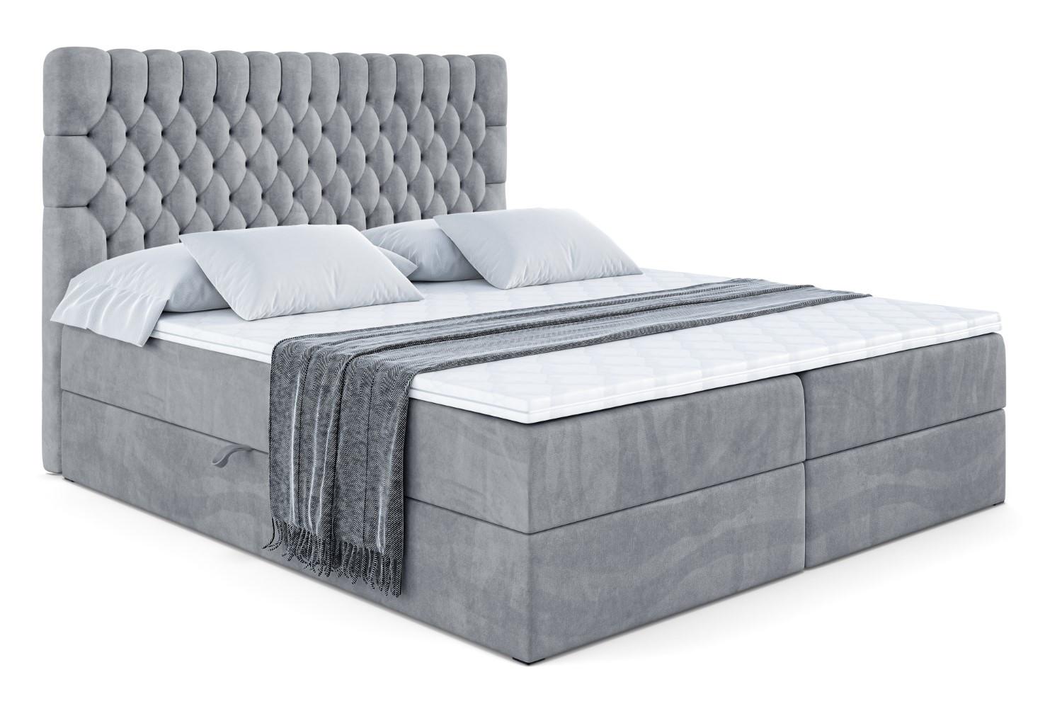 Wohnli Möbelsuche - BOXBETT SERENE - 160x200 Hellgrau