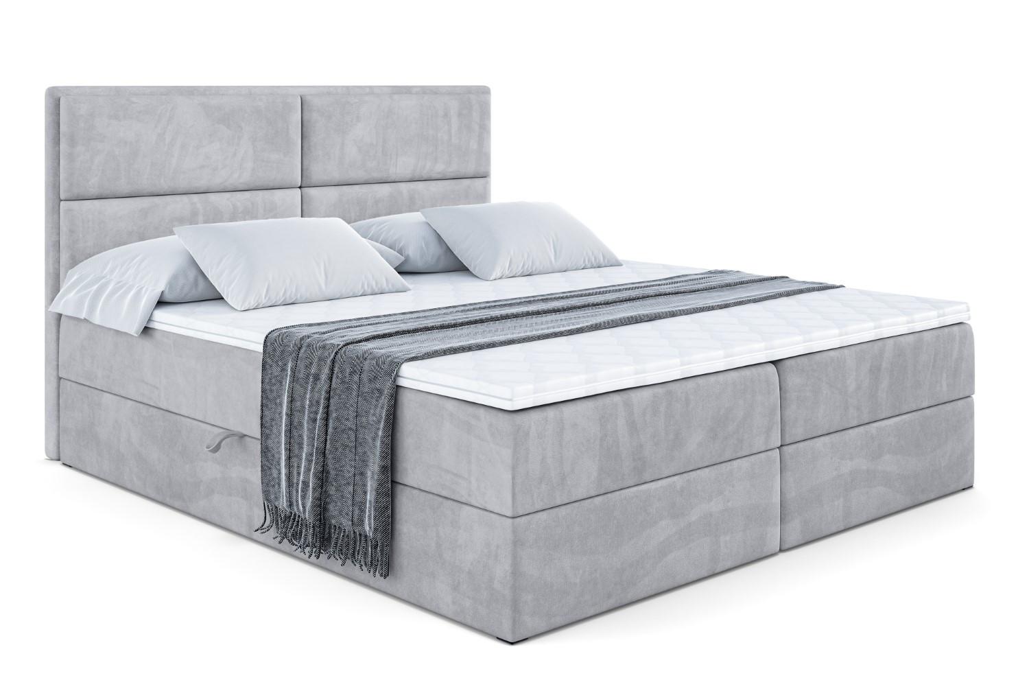 wohnli-moebel-suche-800000504894 Wohnli Möbelsuche - BOXBETT mit Matratze H4 und Lattenrost - AURA - 120x200 - H4 - Hellgrau