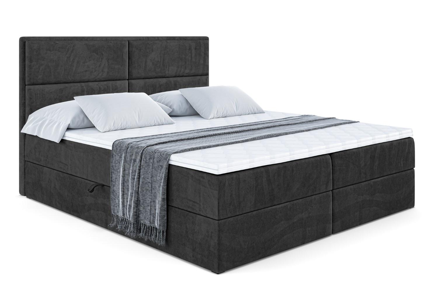 wohnli-moebel-suche-800000504914 Wohnli Möbelsuche - BOXBETT mit Matratze H4 und Lattenrost - AURA - 140x200 - H4 - Schwarz
