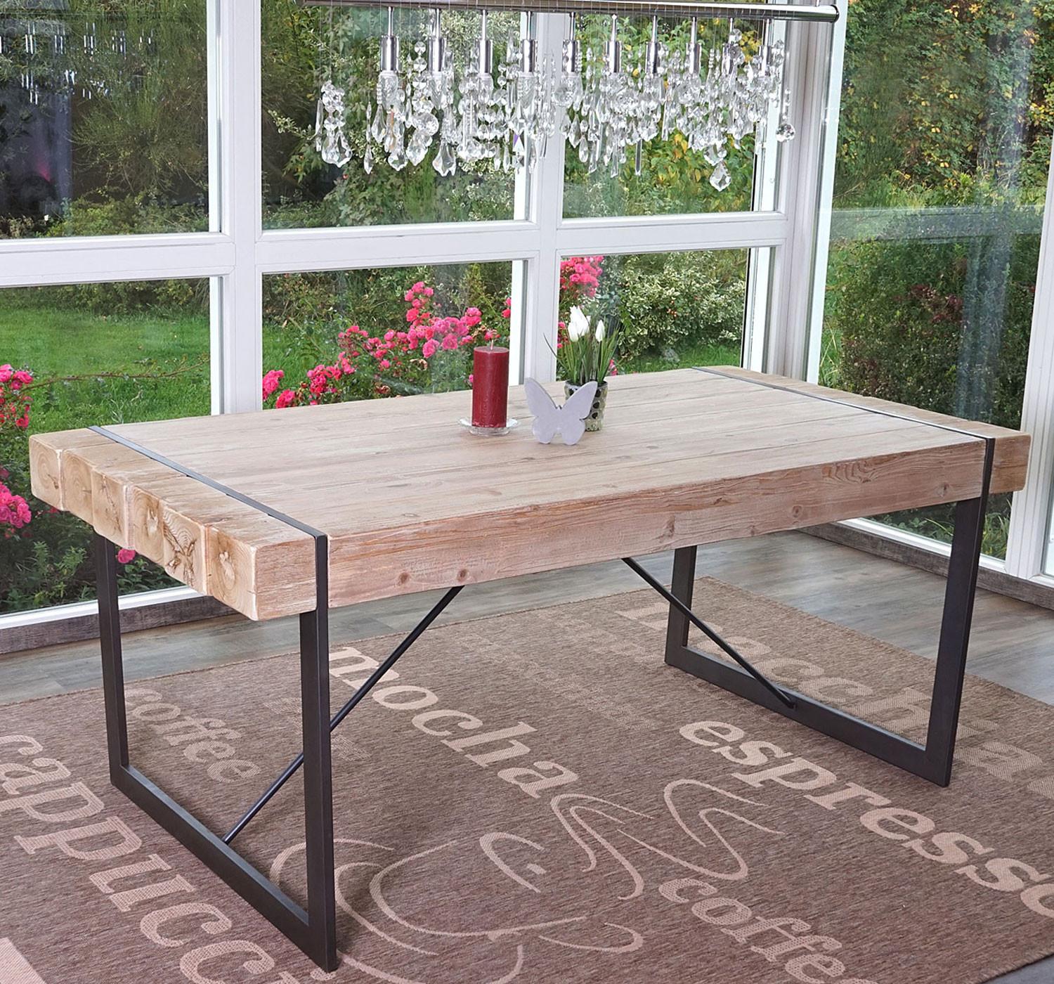 wohnli-moebel-suche-800000505920-1 ESSZIMMERTISCH eckig Braun Holz MCW Möbel > Tische > Esstische Braun