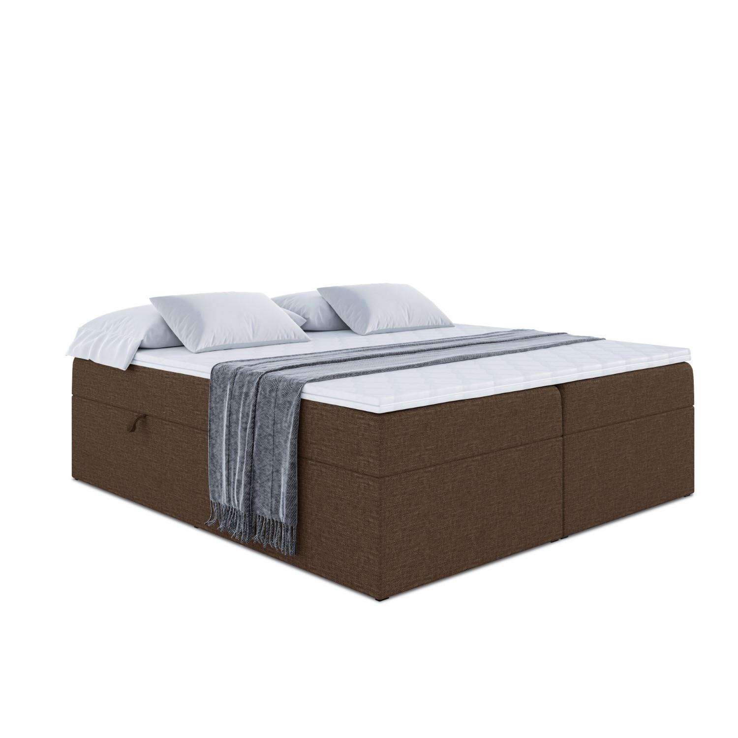 wohnli-moebel-suche-800000506043 Wohnli Möbelsuche - BOXBETT mit H3-Matratze und Lattenrost - MARCE BW - 180x200 Braun