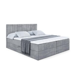 wohnli-moebel-suche-800000506128 Wohnli Möbelsuche - BOXBETT mit Matratze H4 und Lattenrost - MOETI - 160x200 cm - H4 - Grau