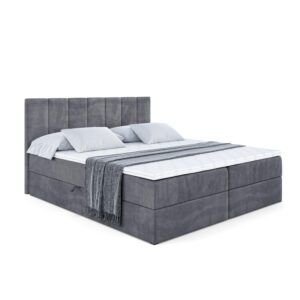 wohnli-moebel-suche-800000506145 Wohnli Möbelsuche - BOXBETT mit Matratze H4 und Lattenrost - MOETI - 140x200 cm - H4 - Dunkelgrau