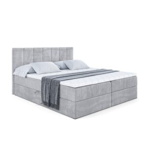 wohnli-moebel-suche-800000506151 Wohnli Möbelsuche - BOXBETT mit Matratze H4 und Lattenrost - MOETI - 140x200 cm - H4 - Hellgrau