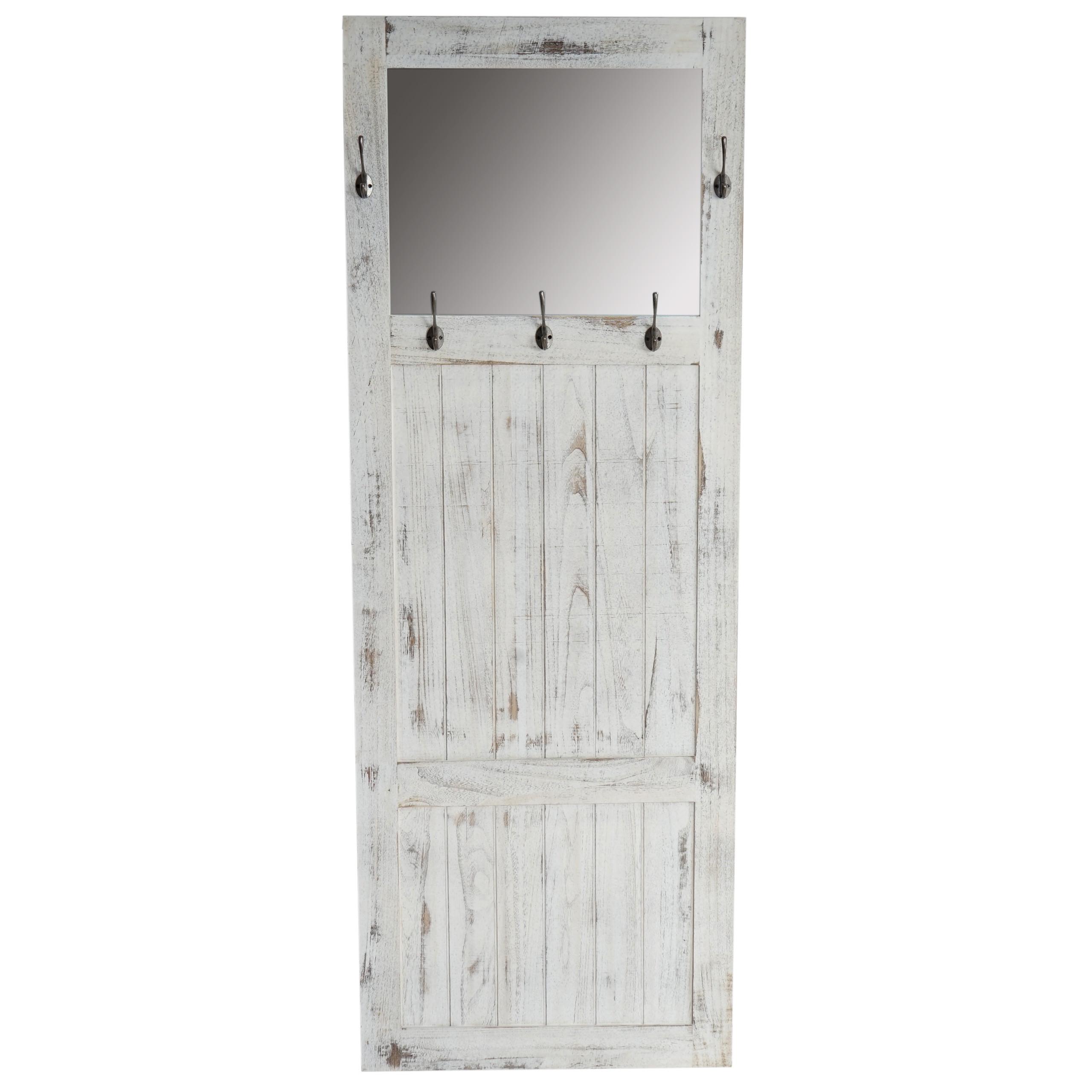 wohnli-moebel-suche-800000506280 Wohnli Möbelsuche - WANDGARDEROBE MIT SPIEGEL SHABBY-LOOK Weiß