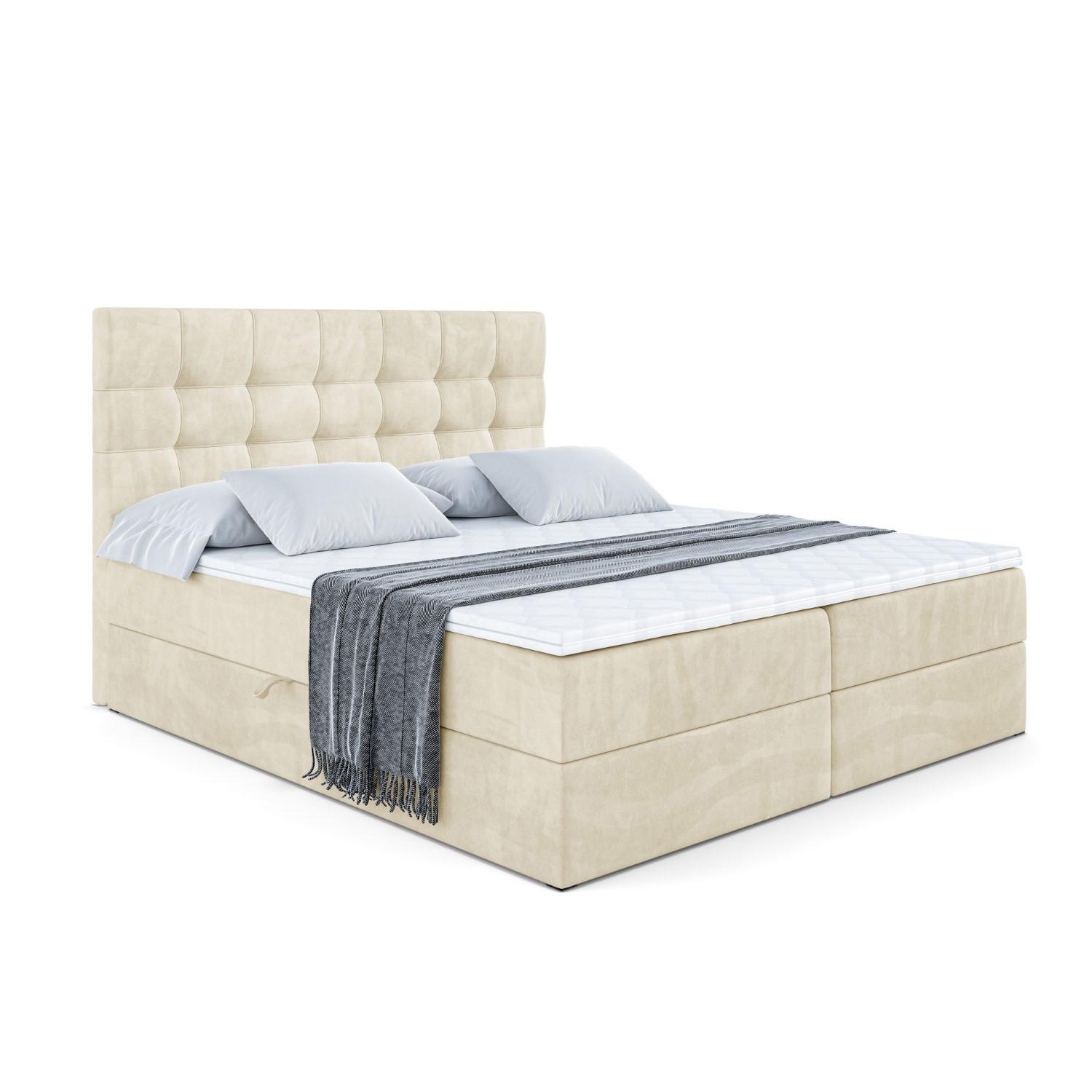 wohnli-moebel-suche-800000506450 Wohnli Möbelsuche - BOXBETT mit H3-Matratze und Lattenrost - BERO - 160x200 Beige