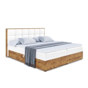 Wohnli Möbelsuche - BOXBETT mit Matratze H4 und Lattenrost - LOLLI2 - 180x200 - Weiß Hochglanz