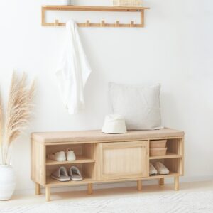 wohnli-moebel-suche-800000507506-1 SCHUHBANK NATUR Holzwerkstoff, Naturmaterialien SoBuy Garderoben > Garderobenbänke Braun