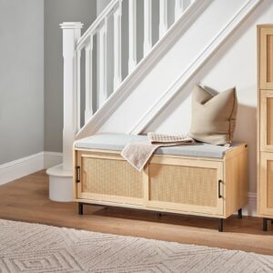 wohnli-moebel-suche-800000507507-1 SCHUHBANK NATUR Holzwerkstoff, Metall SoBuy Garderoben > Garderobenbänke Braun