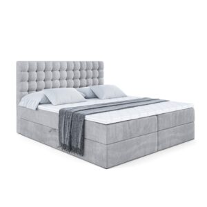 wohnli-moebel-suche-800000507898 Wohnli Möbelsuche - BOXBETT mit H3-Matratze und Lattenrost - VIONE - 120x200 Hellgrau
