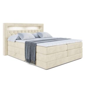 Wohnli Möbelsuche - BOXSPRINGBETT NOEL GOLD KING - 120x200 - H3/H4 - Beige