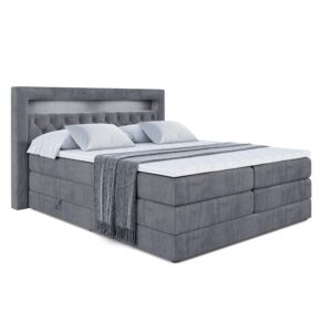 wohnli-moebel-suche-800000508179 Wohnli Möbelsuche - BOXSPRINGBETT NOEL GOLD KING - 180x200 - H3/H4 - Dunkelgrau