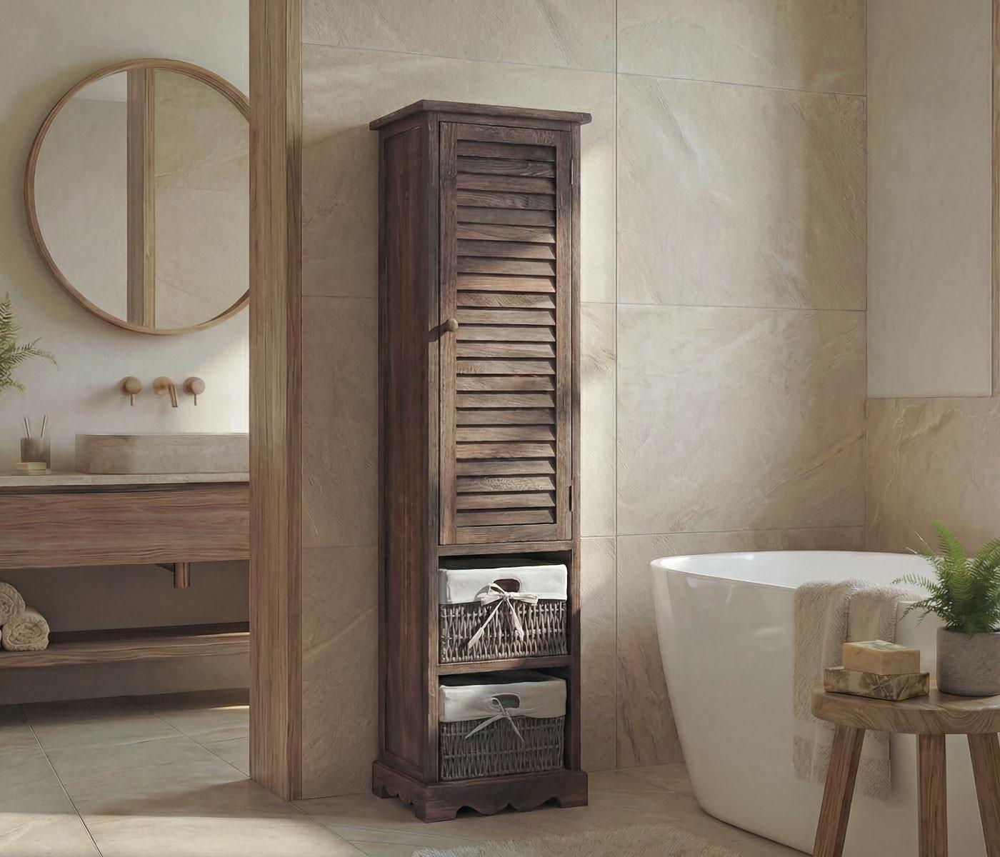 wohnli-moebel-suche-800000508771-1 BADEZIMMERKOMMODE Braun Holz MCW Möbel > Schränke > Badezimmerschränke Braun