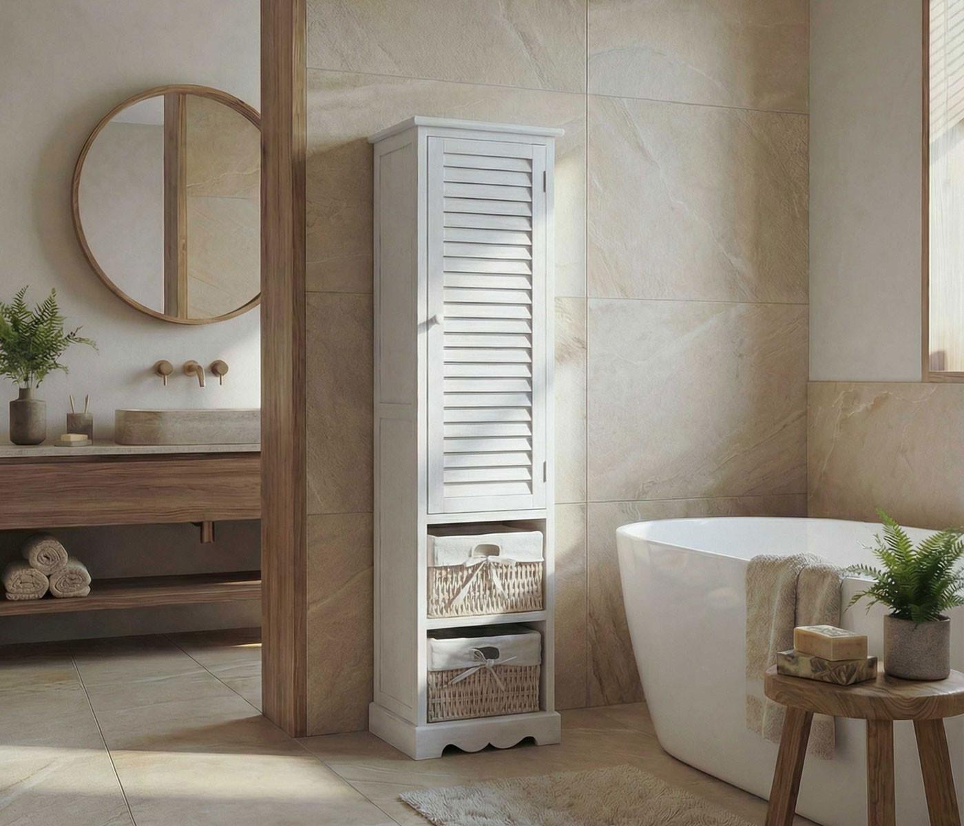 wohnli-moebel-suche-800000508772-1 BADEZIMMERKOMMODE Weiß Holz MCW Möbel > Schränke > Badezimmerschränke Weiß