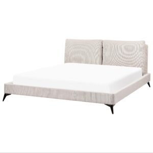 wohnli-moebel-suche-800000508917-1 POLSTERBETT 180/200cm Helles Beige Melle Textil Beliani Möbel > Betten > Polsterbetten Beige