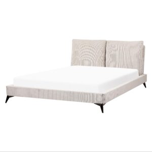 wohnli-moebel-suche-800000508920-1 POLSTERBETT 160/200cm Helles Beige Melle Textil Beliani Möbel > Betten > Polsterbetten Beige