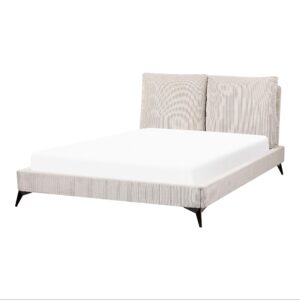 wohnli-moebel-suche-800000508923-1 POLSTERBETT 140/200cm Helles Beige Melle Textil Beliani Möbel > Betten > Polsterbetten Beige