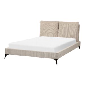 wohnli-moebel-suche-800000508924-1 POLSTERBETT 140/200cm Taupe Melle Textil Beliani Möbel > Betten > Polsterbetten Taupe