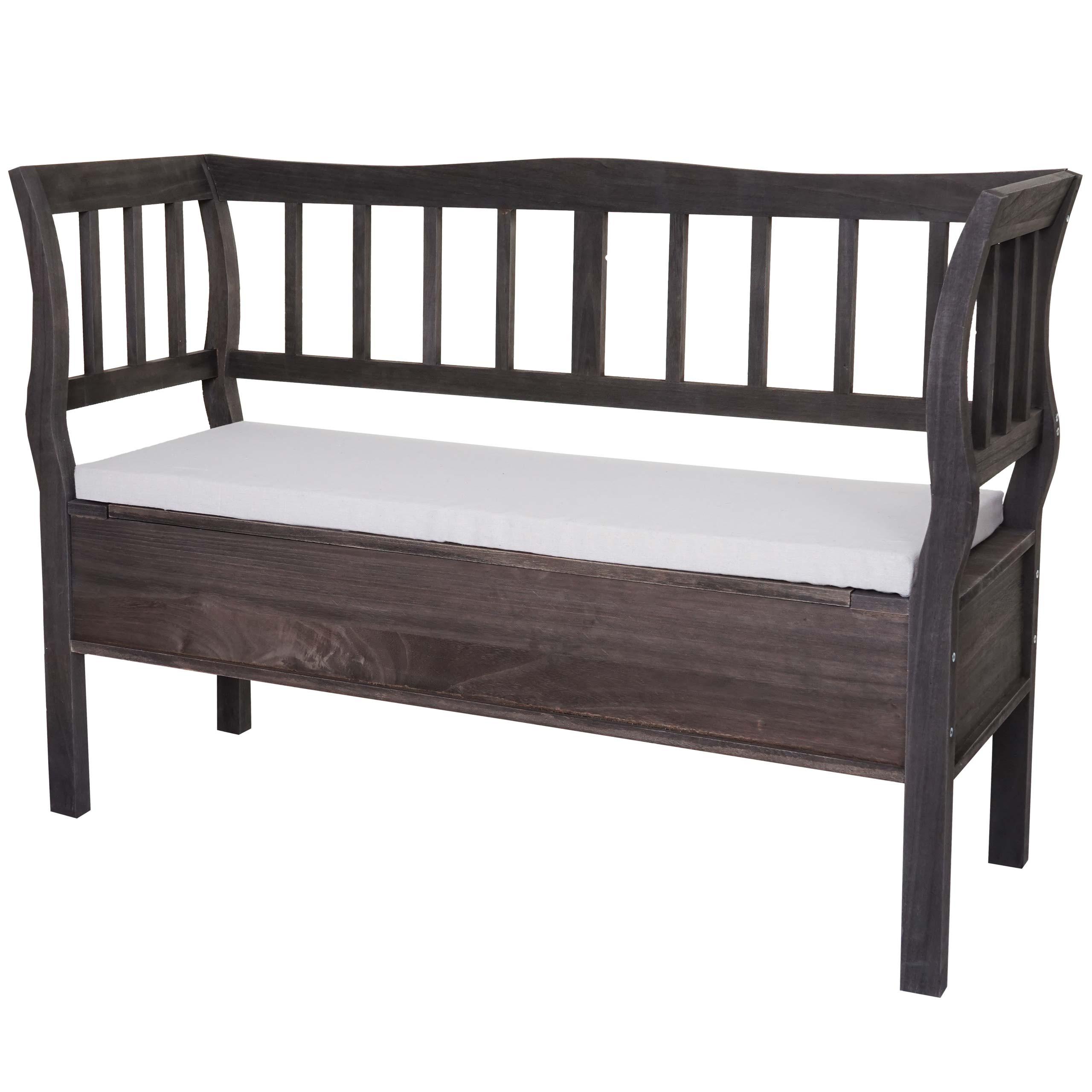 Wohnli Möbelsuche - SITZBANK STAUFACH SHABBY-LOOK Grau