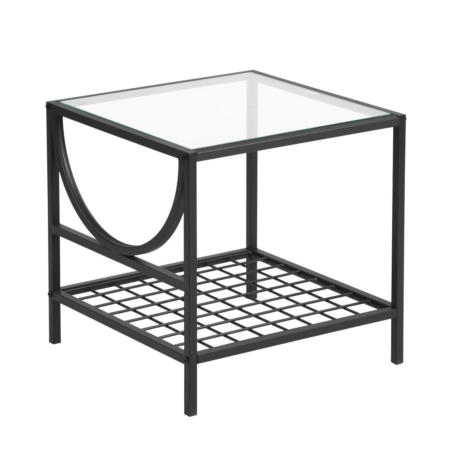 wohnli-moebel-suche-800000509286 Wohnli Möbelsuche - BEISTELLTISCH 45/45/45cm quadratisch Glas Schwarz