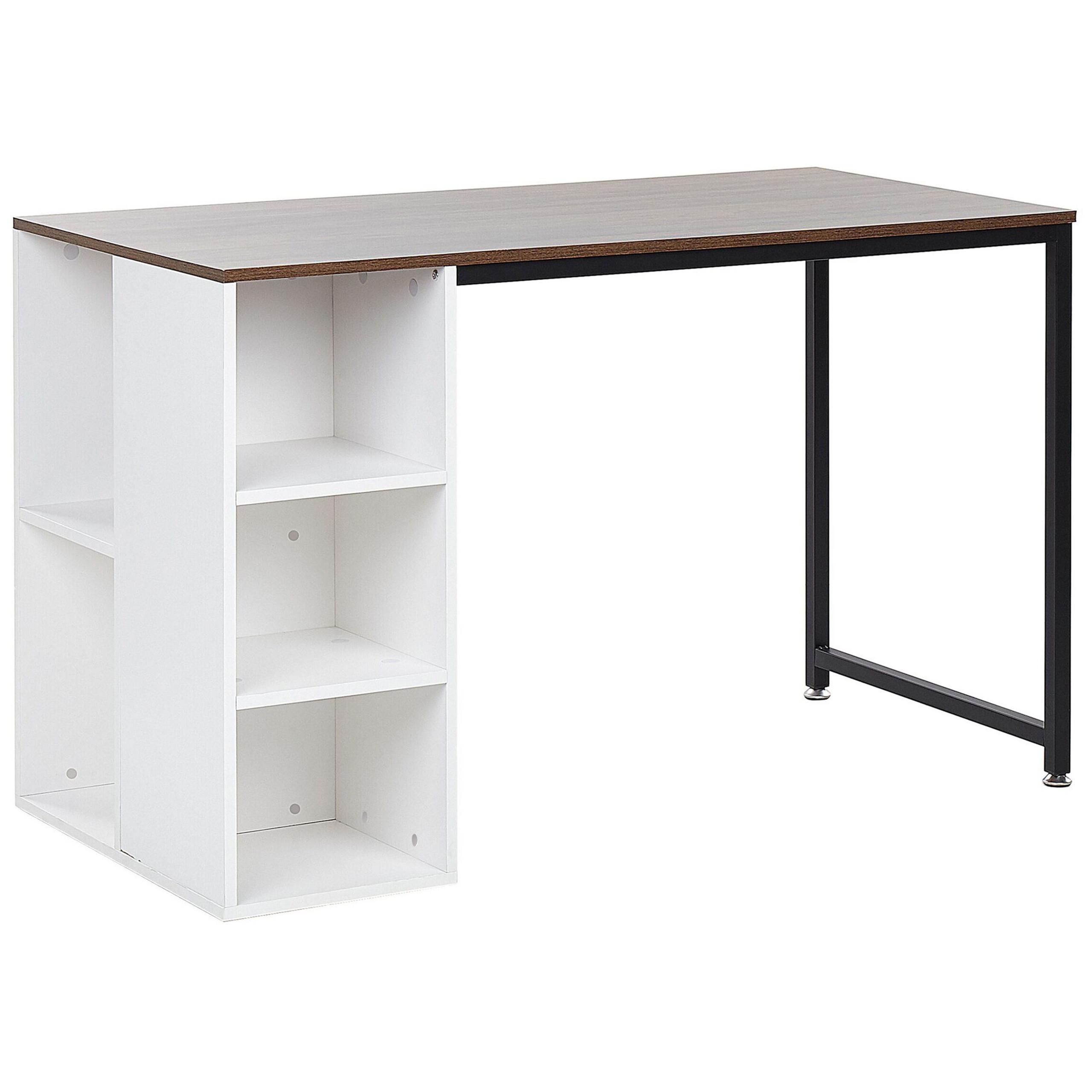 wohnli-moebel-suche-800000509437 Wohnli Möbelsuche - SCHREIBTISCH weiß/dunkler Holzfarbton 120/60/75 cm Dese