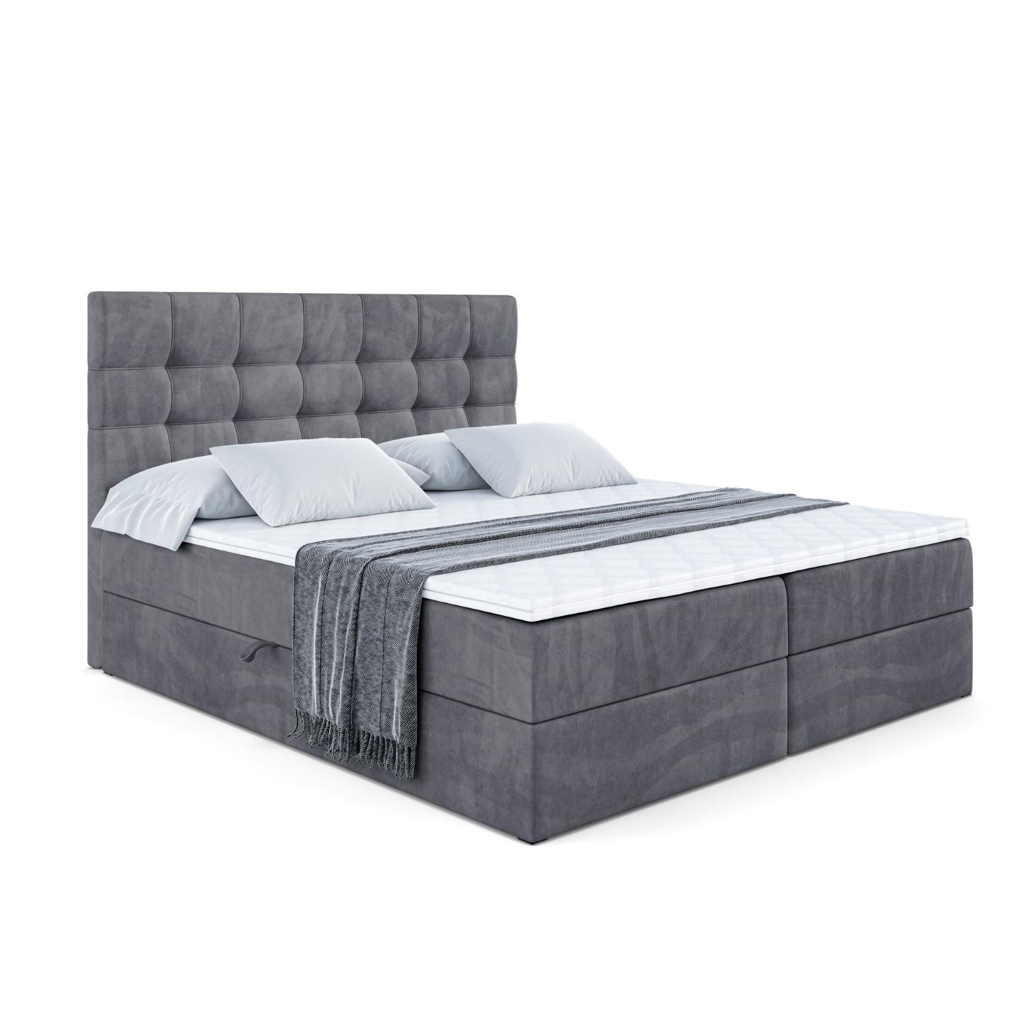 wohnli-moebel-suche-800000509579 Wohnli Möbelsuche - BOXBETT mit H3-Matratze und Lattenrost - BERO - 120x200 Dunkelgrau