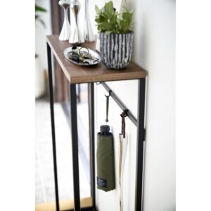 KONSOLENTISCH aus Metall und Holz - L60 cm Metall Yamazaki Möbel > Kommoden & Schubladenschränke > Konsolentische Schwarz
