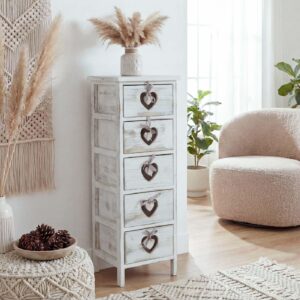 KOMMODE Weiß Holz MCW Möbel > Kommoden & Schubladenschränke > Kommoden Weiß