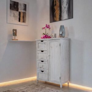 wohnli-moebel-suche-800000510667-1 KOMMODE Weiß Holz MCW Möbel > Kommoden & Schubladenschränke > Kommoden Weiß