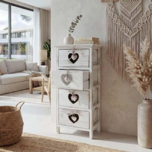 KOMMODE Weiß Holz MCW Möbel > Kommoden & Schubladenschränke > Kommoden Weiß