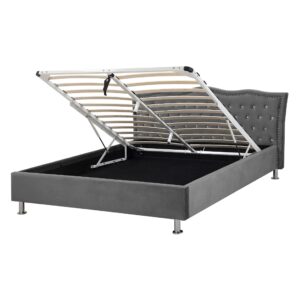 Wohnli Möbelsuche - BETT 140/200cm Dunkelgrau Metz