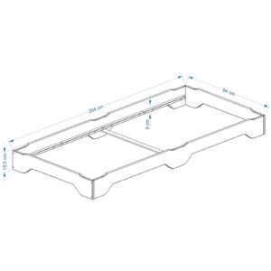 wohnli-moebel-suche-800000514398-1 STAPELBETT RONNY 90x200 cm natur Holz IDIMEX Möbel > Betten Braun