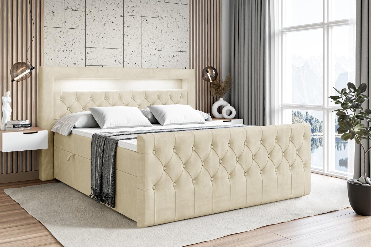 DELETED Holzwerkstoff ALTDECOR Möbel > Betten > Boxspringbetten Beige