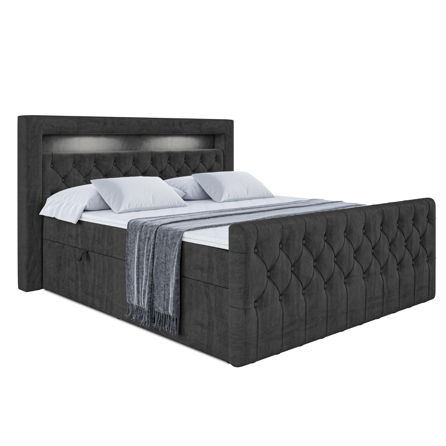 wohnli-moebel-suche-800000516189 Wohnli Möbelsuche - BOXBETT AURORA - 200x200 - H3 - Schwarz