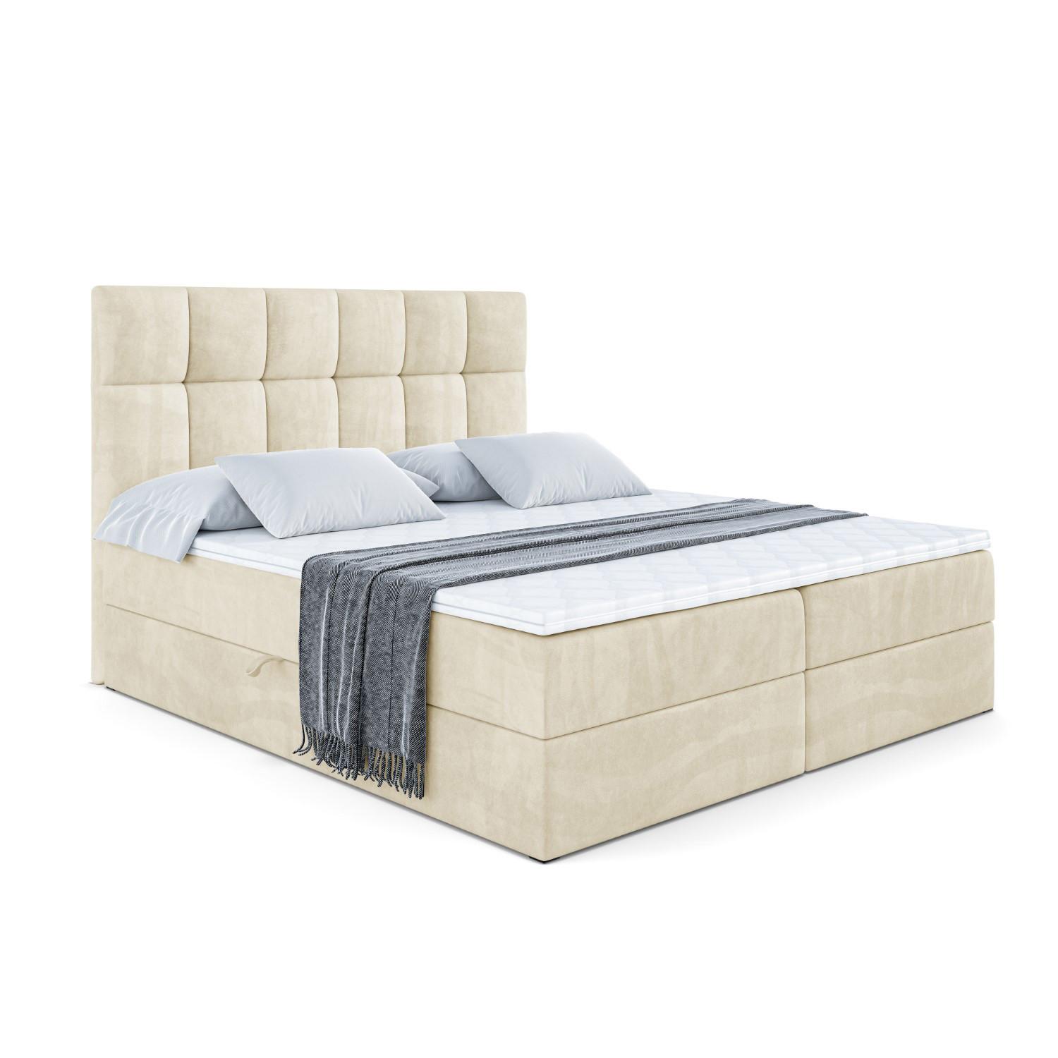 wohnli-moebel-suche-800000516401 Wohnli Möbelsuche - BOXBETT mit H4-Matratze und Lattenrost - RICAR - 180x200 Beige